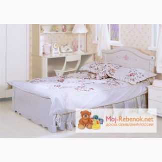 Кровать для девочки белая итальянской фабрики Paoli, Россошь