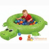 Сухой надувной бассейн Крокодил + 50 шар в Миассе