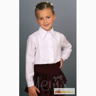 Белую блузку для девочек школа р.152 Valeri (Mevis) в Ростове-на-Дону
