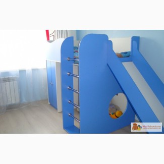 Набор детской мебели (кровать с горкой) изготовлена на заказ на заказ в Омске