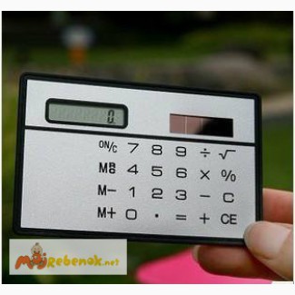 Мини калькулятор в бумажник на солнечной в Хабаровске