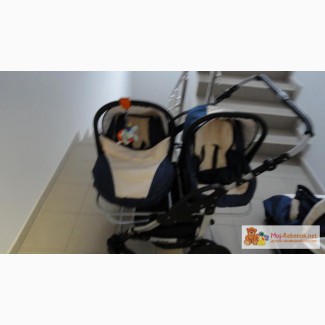 Детская коляска для двойни + автокресла