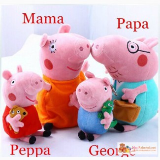 Свинка Peppa вся семья 4 шт, высота 30 и в Кемерово