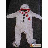 Новогодний костюм снеговика Mothercare 80-86р